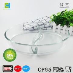 CHRC3 3stk borosilikatglass oval grytesett 0.7L / 1.0L / 1.5L