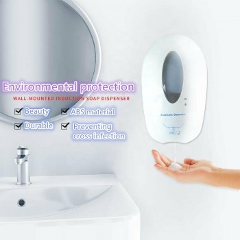 1000ML Hotel Touchless Automatic Free Hand Sanitizer Liquid Foam Soap Dispenser With Large Capacity Tank For School And Hospital