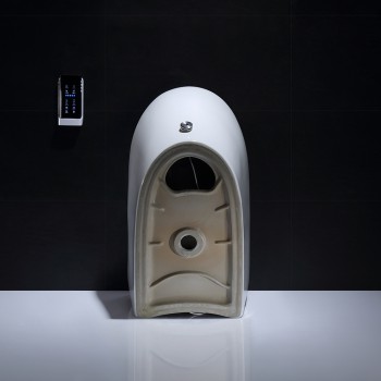 Wholesale bathroom vanity wc toilets one piece kicking automatic flushing washroom smart intelligent wc toilet