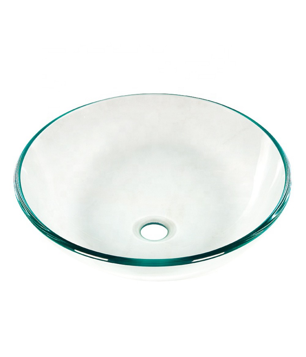 Stock Products Glass Vanity Bowls Bathroom Sinks Wash Basin