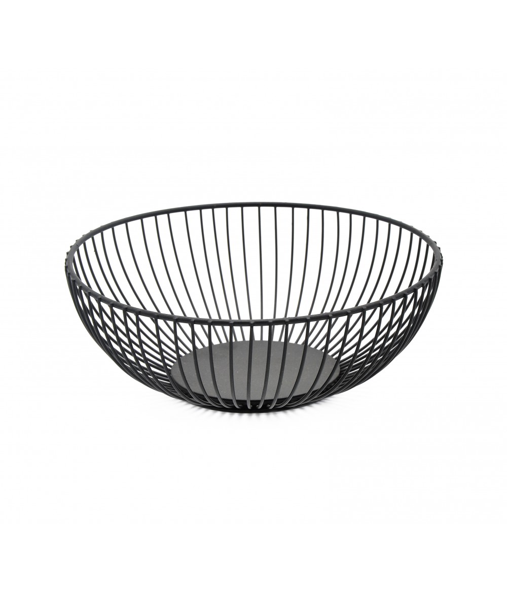 Kitchen Accessory Black color Iron wire Fruit Basket