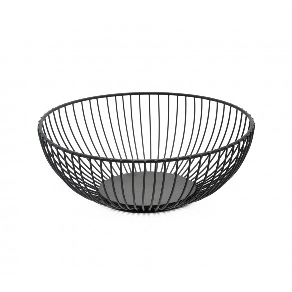 Kitchen Accessory Black color Iron wire Fruit Basket