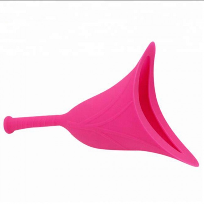 Colorful Travel Outdoor Emergency Using Food Grade Portable Collapsible Foldable Silicone Fomale Woman Urinal