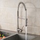Brushed Nickel Kitchen Faucet Deck Mounted Mixer Tap 360 Degree Rotation Stream Sprayer Nozzle Kitchen Sink Hot And Cold Taps