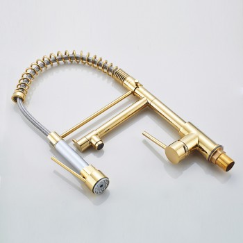 Luxury Tall And Big Kitchen Faucet Pull Out Mixer Tap Spring Loaded Kitchen Sink Mixer Tap Faucets