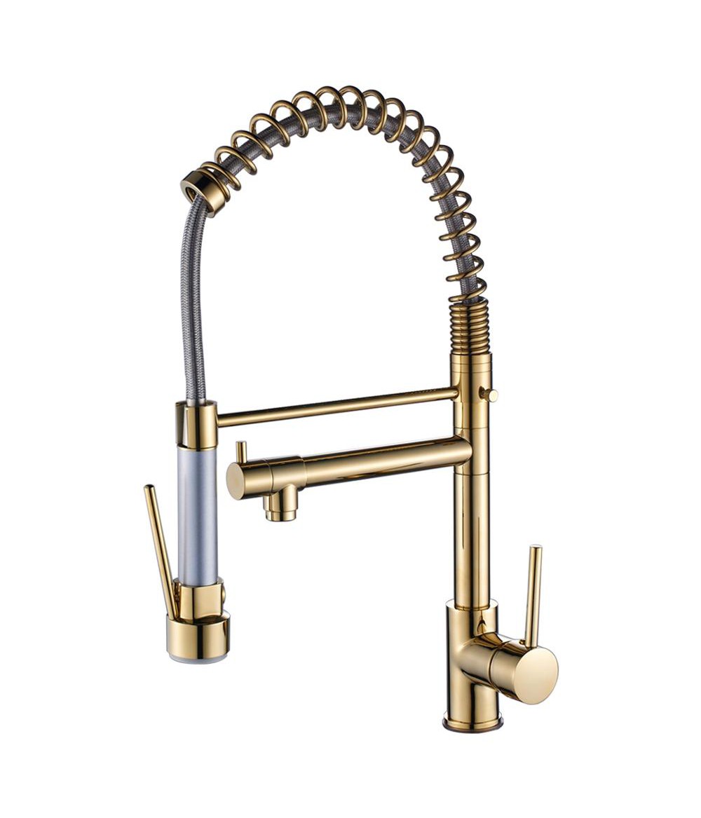 Luxury Tall And Big Kitchen Faucet Pull Out Mixer Tap Spring Loaded Kitchen Sink Mixer Tap Faucets