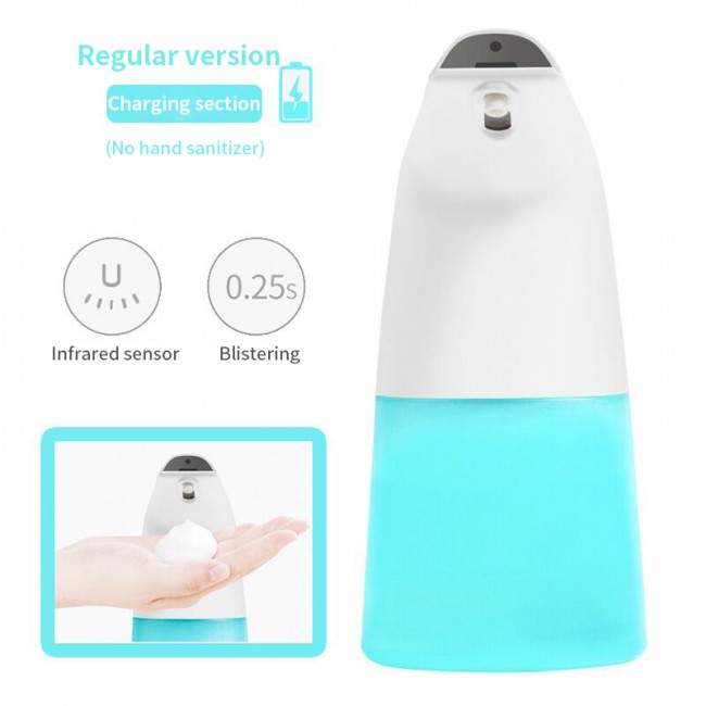 New Design Liquid Soap Dispenser, Automatic Touchless Foam 400ML Soap Dispenser Hands-Free Auto Hand Countertop Soap Dispenser