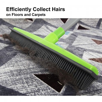 Adjustable Rubber Broom Hair Dust Scraper Pet Brush Carpet Cleaner  Sweeper Wash Mop Floor Telescopic Wipe Window Cleaner