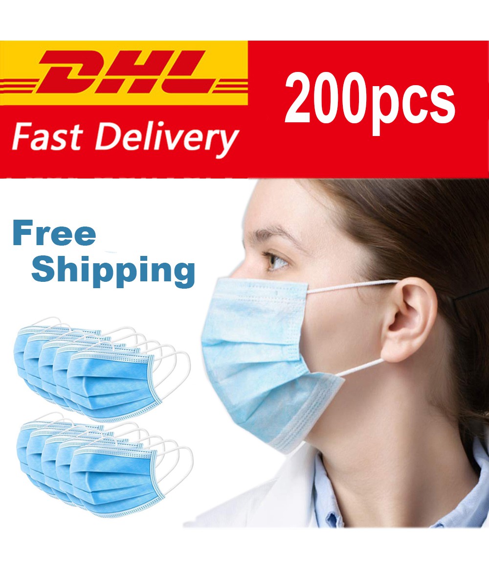 50/100/250/550 PCS Disposable dust mask 3-layer dust mask
