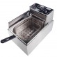 Household 10L Electric Deep Fryer Single Tank Fat Chips Stainless Steel Frying Machine Commercial Chicken French Fries 6L Oil