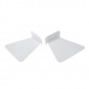 2 Pieces Modern Iron Book Shelf Invisible Wall Shelf For Home Decoration Floating Shelf (White)