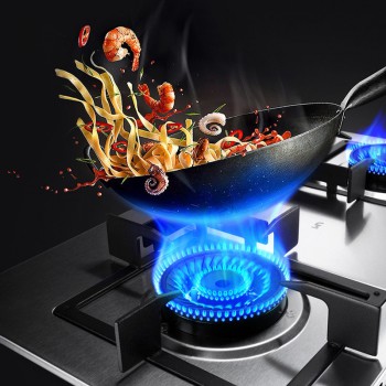 Embedded Gas Stove Double Household Cooking Machine Stainless Steel Cooktop LPG/Natural Gas Cooker