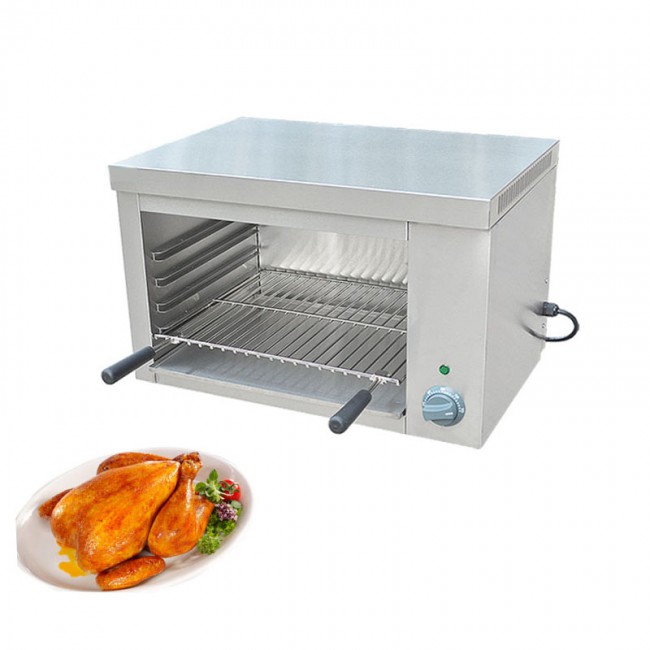 Jamielin Commercial Grill Freestanding Wall Grill Electric Salamander Electric Oven 2000W Chicken Roaster
