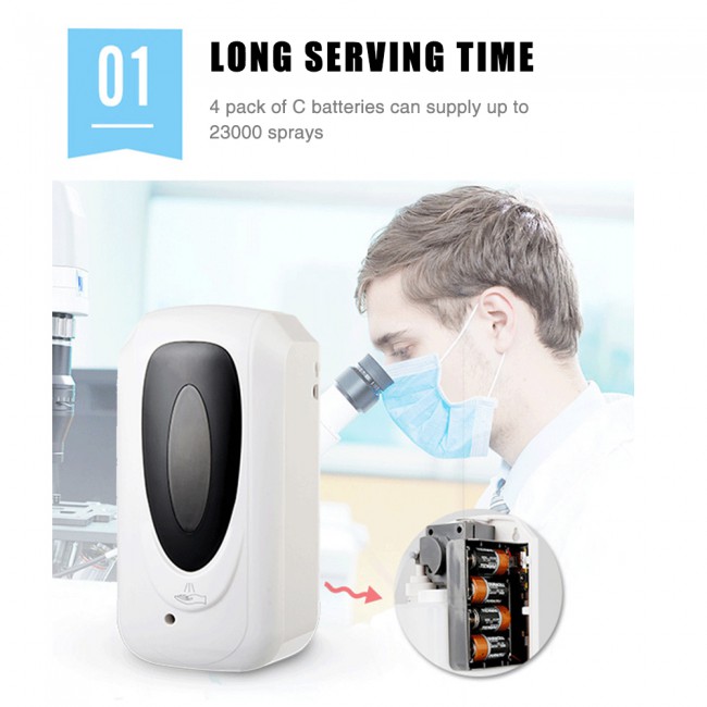 Touchless Hand Disinfection Machine Mist Spray Hand Hygiene Automatic Sensor Hand Cleaner Induction  Machine no Batteries