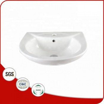 Export standard bathroom ceramic hand wash basin with pedestal