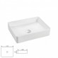 Ceramic porcelain wc sanitary counter top hand wash basin and sink