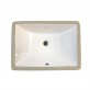 1611 Rectangular Ceramic Undermount Lavatory Basin Small Bar Vanity Wash Sink with CUPC and CSA