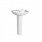 Cheap price modern wash basin with pedestal sanitary ware ceramic bathroom sink wash basin pedestal