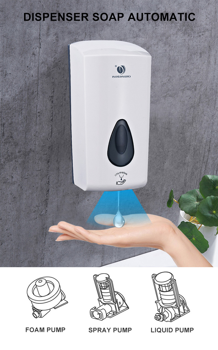 1000ml-Abs-Foam-Foaming-Automatic-Touchless-Hand-Free-Sensor-Auto-Liquid-Soap-Dispenser-CD-5018-CD-5018
