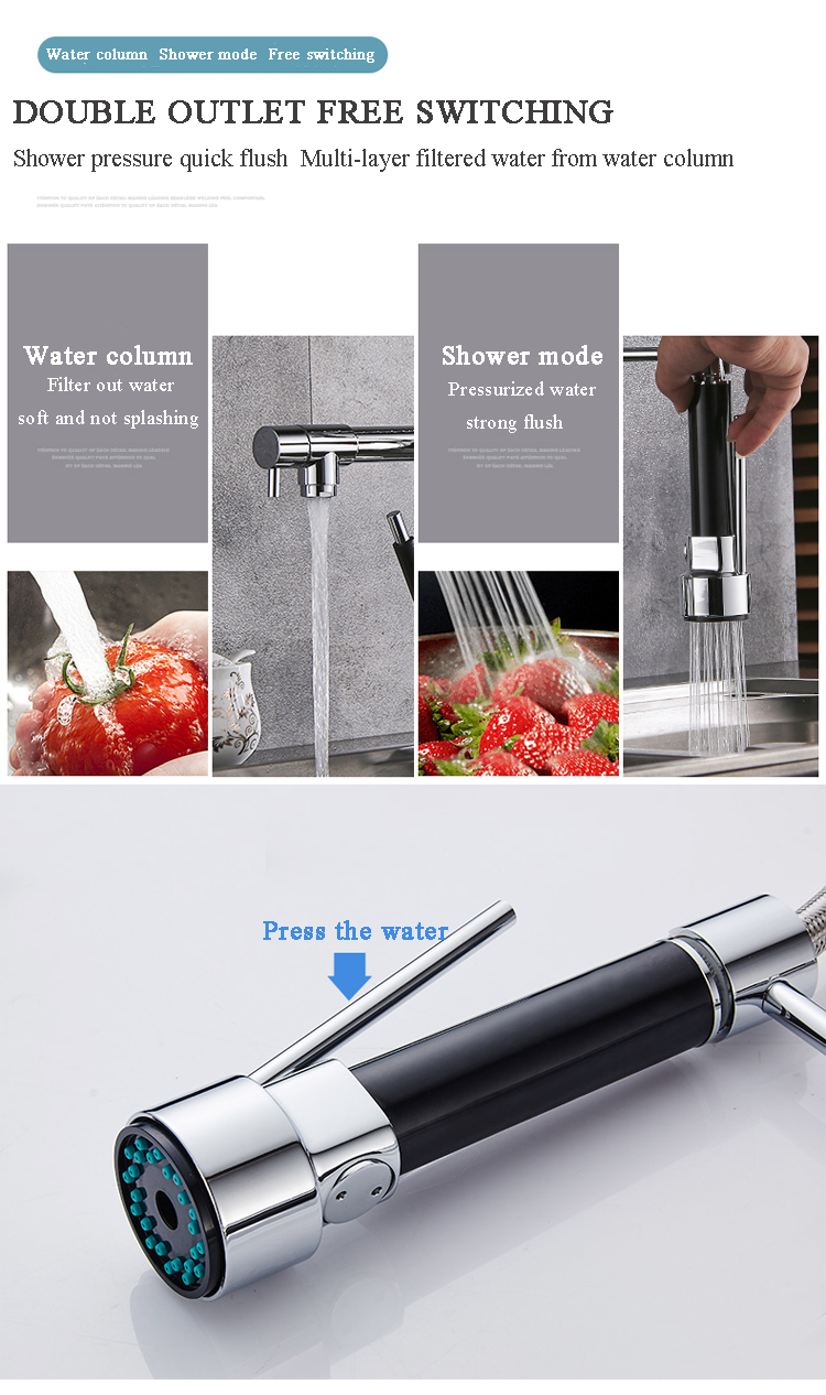 Chrome-Polished-Brass-Bar-Water-Tap-Sink-Mixer-Tap-Spray-Pull-Down-Kitchen-Faucet-89321
