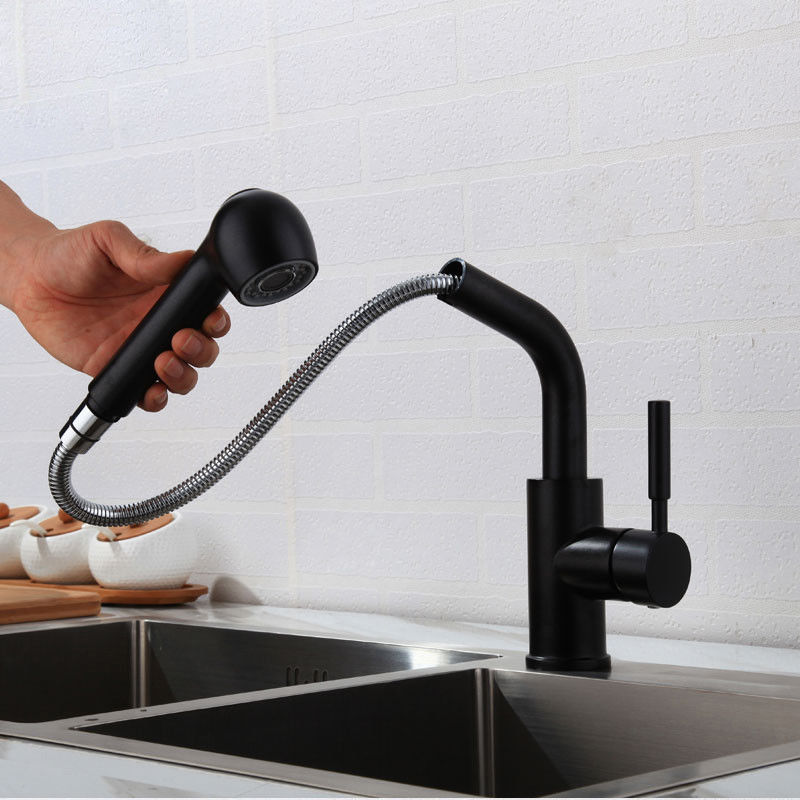 Modern-Brushed-Nickel-Finish-Pull-Out-Kitchen-Sink-Faucet-Spray-Mixer-Taps-PO-5214