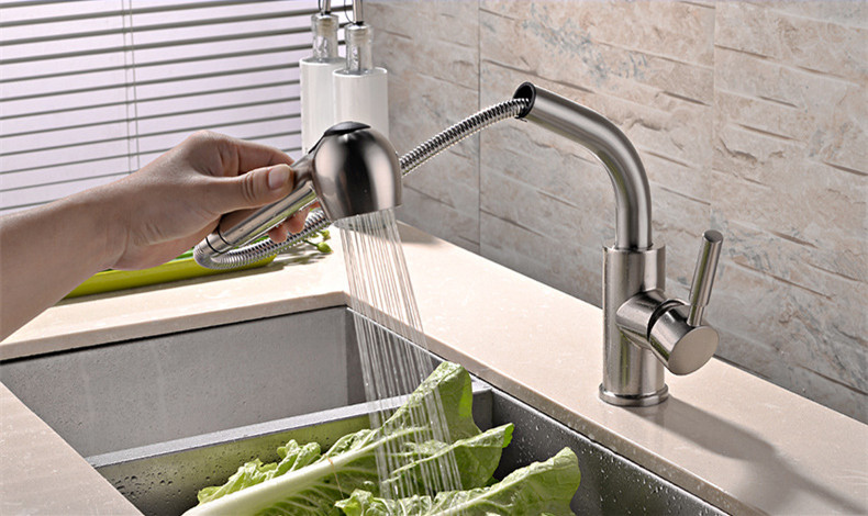 Modern-Brushed-Nickel-Finish-Pull-Out-Kitchen-Sink-Faucet-Spray-Mixer-Taps-PO-5214