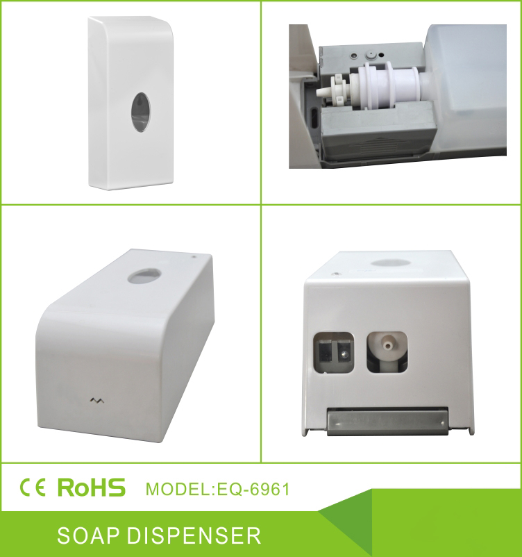 China-Suppliers-Touchless-Battery-Adapter-Automatic-Plastic-Foam-Soap-Dispenser-With-Liquid-Tank-BQ-6961