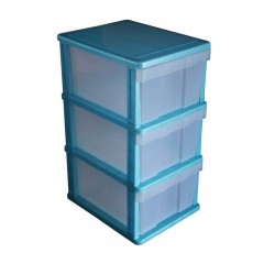 Plastic Four-Layer Chest Of Drawers Tower Storage Cabinet Organizer