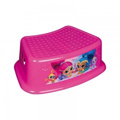 Plastic Printed Step Stool With 4 Rubber Stoppers At The Bottom
