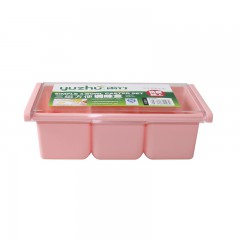 Plastic Seasoning Box With Three Cups