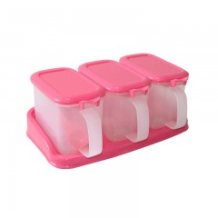 Plastic Seasoning Box With Three Cups