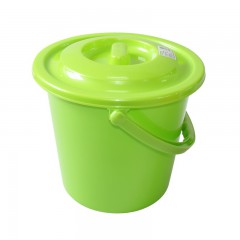Plastic Round Bucket Pail With Lid 14L