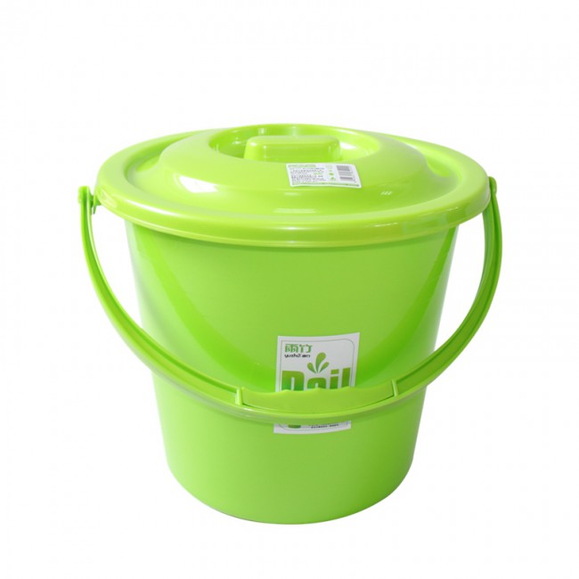 Plastic Round Bucket Pail With Lid 14L
