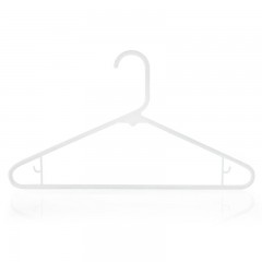 Usa Market Popular Plastic Basic Tubular Laundry Clothing Hanger With Loop Hook 