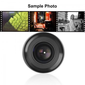 Lente de cine Vloggears Meike Prime de 35 mm T2.1 para cámara de cine de fotograma completo