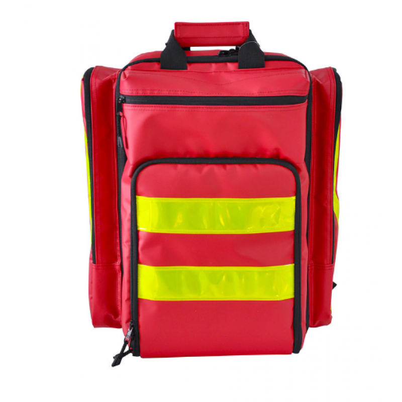 Red Nylon Big Size Emergency First Aid Backpack