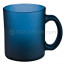 Frosted glass mug with handle