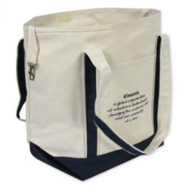 Cotton Shopping Bag With Zipper