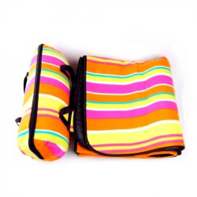 Color fringe picnic blanket