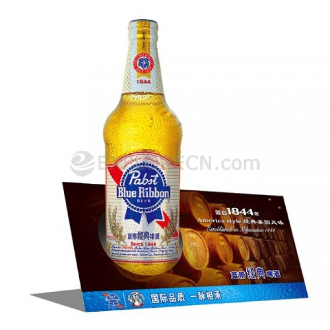 Acrylic menu beer holder