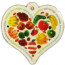 Fruit Scents Paper Air Freshener in heart shape