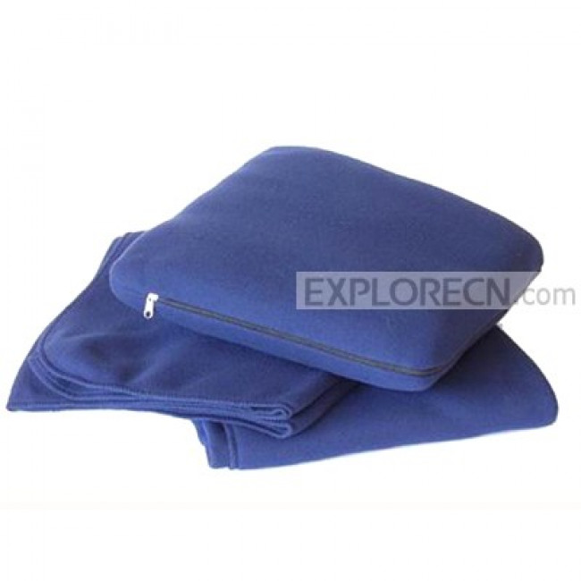 Blue soft fleece blanket
