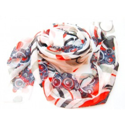 Colorful silk georgette scarf