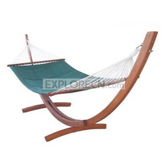 Wooden stand for hammock