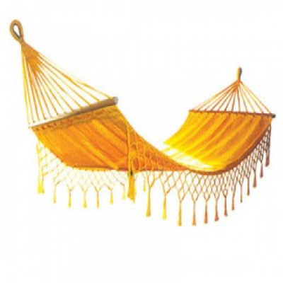 Cotton comfortable fringed hammock