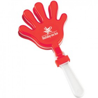 Middle Size White&Red Hand clapper