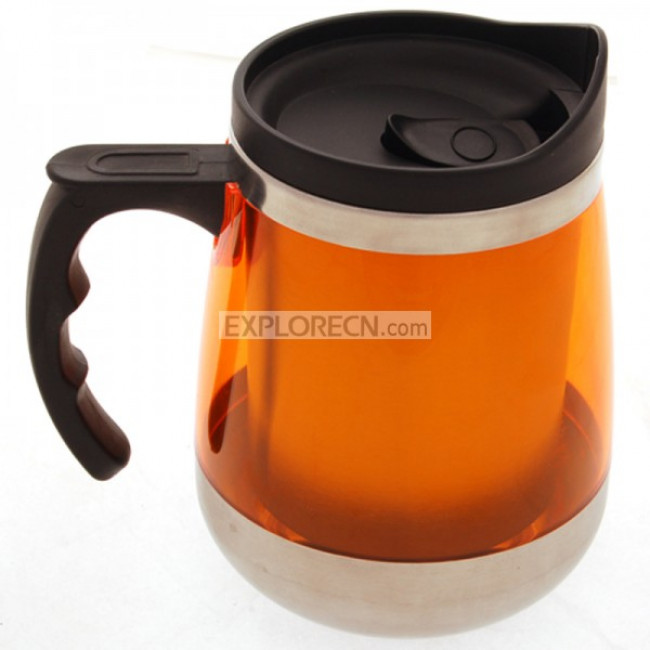 Auto mug with handle