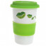 Double Wall Ceramic Coffee Cup With Silicone Lid