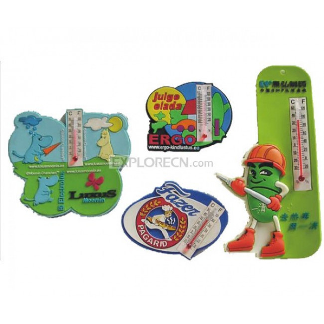 Fridge magnet with thermometer