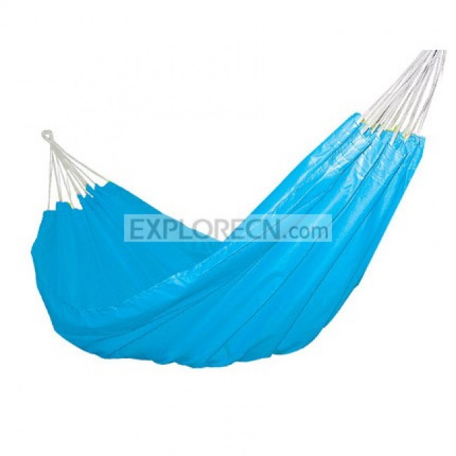 Portable reflective nylon hammock with bag pack